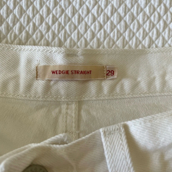 Levi wedgie straight white jeans - Picture 2 of 3